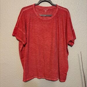 Eileen Fisher | Coral Short Sleeve Top